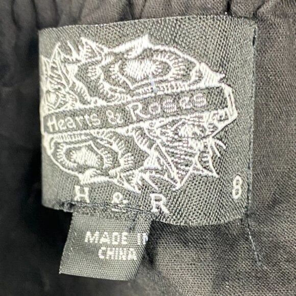 Hearts & Roses London Women's Black White Polka Dot Lined Mini Halter Dress UK 8 - Picture 12 of 12